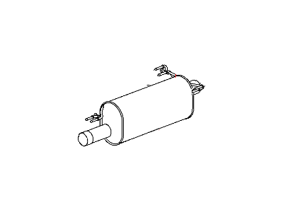 Mopar 52103512AB Muffler Exhaust Borla Dual Exhaust Daytona Package for 2005