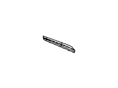 Mopar 68159364AA Lower Molding, Black, Driver Side