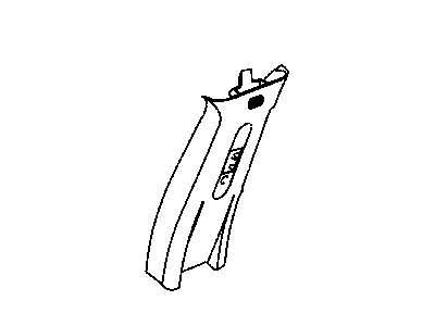 Dodge 1CM05DW1AC MOLDING B Pillar
