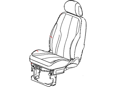 Chrysler 1GC871K2AA COVER Front Seat Back