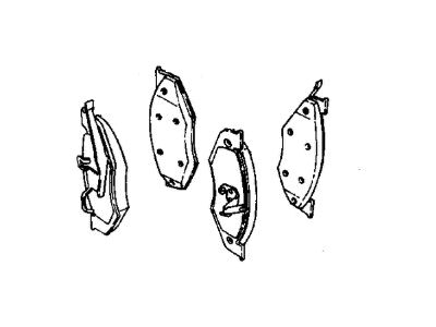 1994 Chrysler LeBaron Brake Pad - V1012812AC