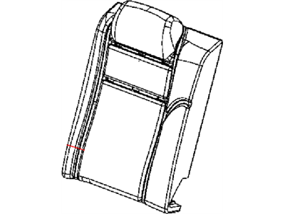 Dodge 5VM70XDVAA COVER Rear Seat Back Right