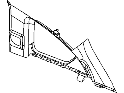 Dodge 1CM03DW1AC PANEL Quarter Trim Upper