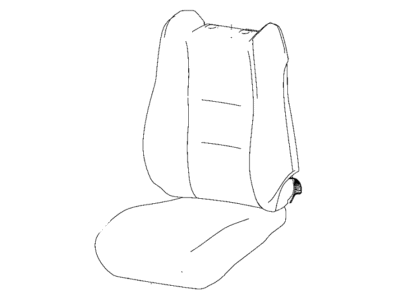 Jeep 7FA42DX9AA COVER Front Seat Back