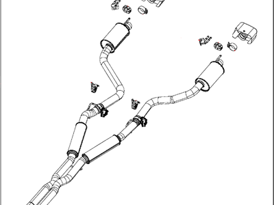 Dodge Tail Pipe - 68247681AH