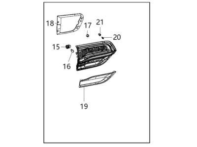 Jeep Grand Cherokee Back Up Light - 68289998AB