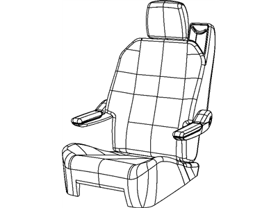 2008 Chrysler Town & Country Armrest - 1HU621T1AA