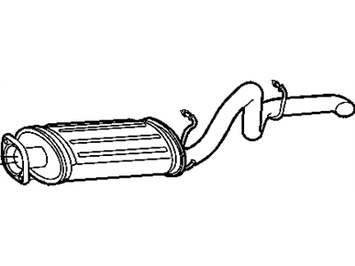 2002 Jeep Wrangler Muffler - 52019241AE