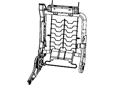 Chrysler 68071155AA FRAME Front Seat Back