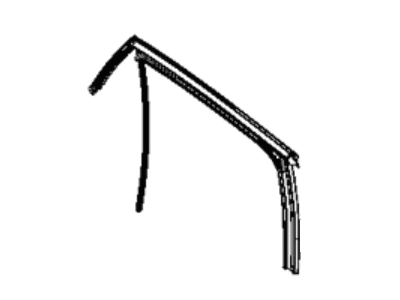 Mopar 68361342AA Weatherstrip Front Door Flush Glass