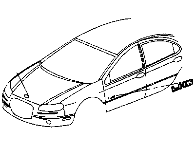 Chrysler 4805064 NAMEPLATE LHS