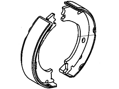 Chrysler 2AMV2472AA SHOE AND LINING KIT Parking Brake