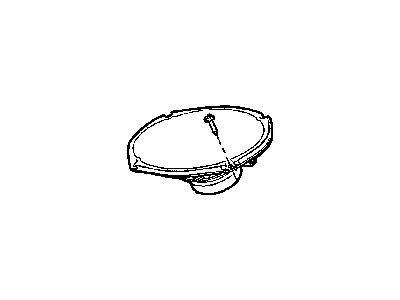 Mopar 5030281AA Package Tray Speaker, Rear