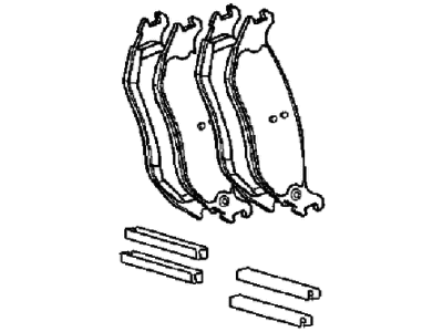 Jeep 2AMV4882AA PAD KIT Rear Disc Brake