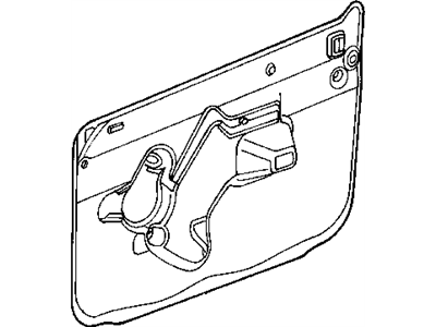 Dodge 4780149AE WATERSHIELD Front Door