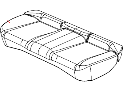 Dodge 5MY28DX9AA COVER Seat Cushion Cover And Foam