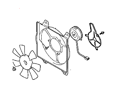 Chrysler Fan Motor - MR958424