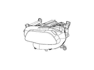 Jeep Cherokee Headlight - 68206660AG