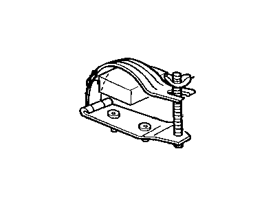 Jeep J5766468 INSULATOR, Rubber w/Adhesive E/Brk Cable Spring to Veh