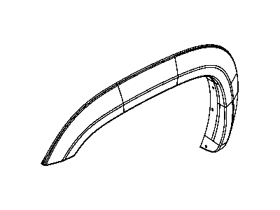 Ram 1EM25RXFAC MOLDING Wheel Opening Flare