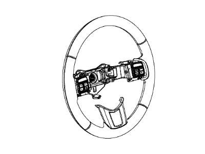 2014 Chrysler 300 Steering Wheel - 1VT84DX9AB