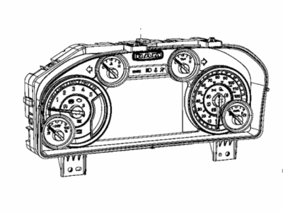 Ram 2500 Instrument Cluster - 68340648AB