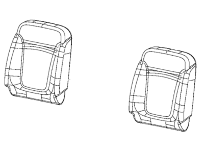 Dodge 6QJ46XDBAA COVER Front Seat Back