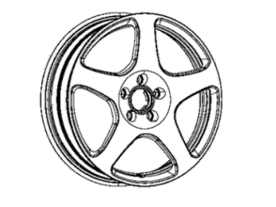 Jeep 68363402AB WHEEL Aluminum