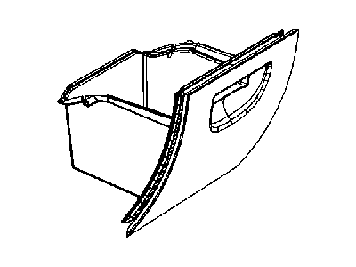 Jeep 5KD241DVAB GLOVE BOX Instrument Panel