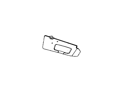 Chrysler 1FU671W1AA VISOR Illuminated