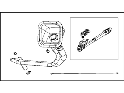 Ram 68312861AA TUBE Fuel Filler