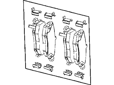 Jeep 68003776AA PAD KIT Rear Disc Brake