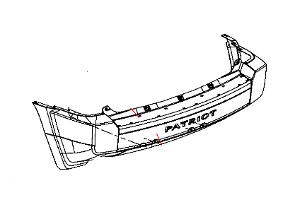Jeep 68021290AA FASCIA Rear Primed Also Included In Item#9