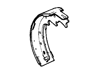 Dodge 5003780AA SHOE AND LINING KIT Drum