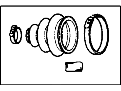 Chrysler 5083090AA BOOT KIT Half Shaft Outer