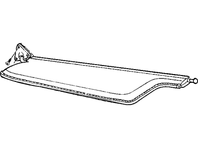 Dodge 2789037 TIP, Visor Panel Inner Support w/o Mirror