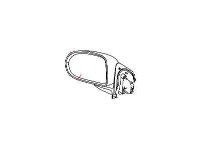Jeep 5115040AI MIRROR Outside Rearview