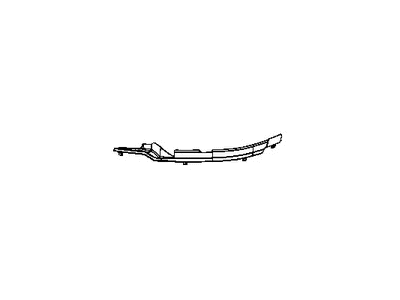 Mopar 68443476AA Filler Molding, Front Upper Passenger Side