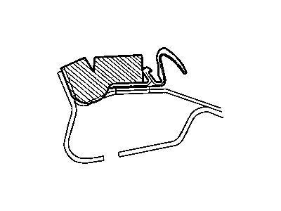 Chrysler 4724961AA FOAM Retainer L-Shape Ms-Ay 323