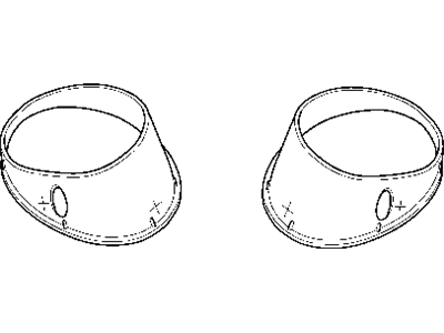 Dodge 5170829AA BEZEL KIT Fog