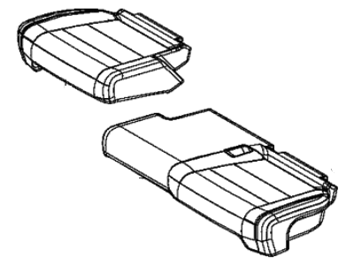 Jeep 5UR01DX9AA COVER Rear Seat Cushion