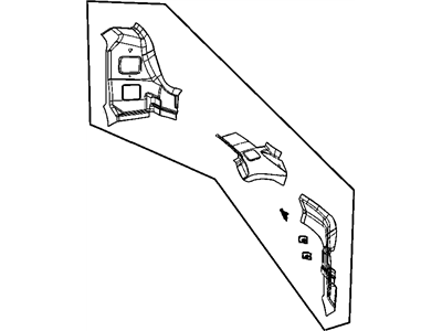 Chrysler 4719932AB REINFORCEMENT D pillar lower