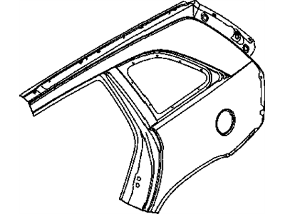 Chrysler 5101986AA PANEL Body Side Aperture Rear