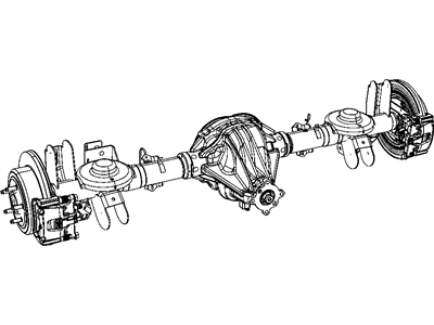 Dodge 52114458AB AXLE ASSEMBLY Rear Complete