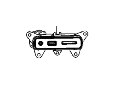 Dodge 68141322AA MEDIA CENTER Hub SD USB Port Auxiliary