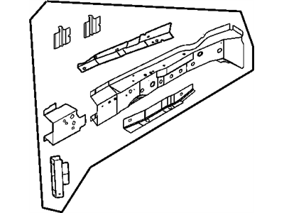Mopar 4814694AC Lower Rail, Front Passenger Side