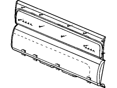 Dodge 5JL72WL5AA BOLSTER Cab Back Panel