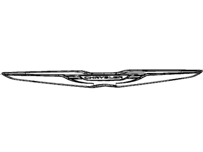Mopar 68085550AB Emblem Decklid Winged Victory Decklid