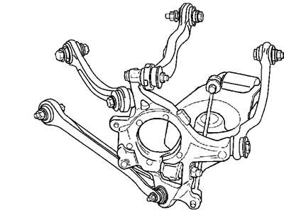Mopar 68089312AD Knuckle, Rear Passenger Side