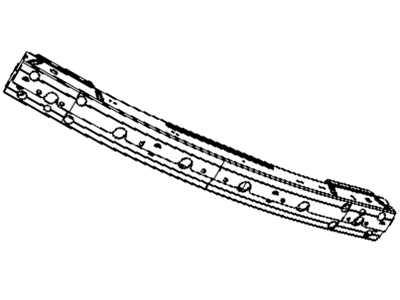 Dodge 5116281AC REINFORCEMENT Rear Bumper